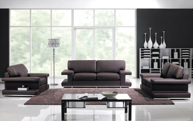 Leather sofa living landscape 3+2+1 seat suite design couch modern sofa