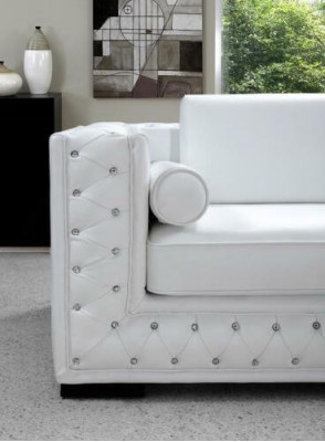 Sofa set 3+1+1 seater set design sofas upholstered couches leather Chesterfield