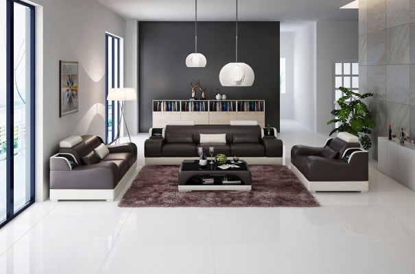 Modern sofa set couch sofa sets group 3+1+1 seater leather sofa