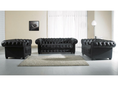 Leather sofa seat cushion set Chesterfield chairs design sofa couch set
