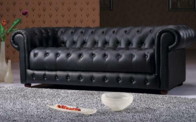 Leather sofa seat cushion set Chesterfield chairs design sofa couch set