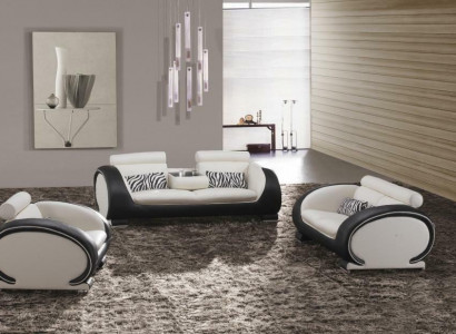 Sofa set 3+2+1 seater set design sofas upholstered leather couches modern