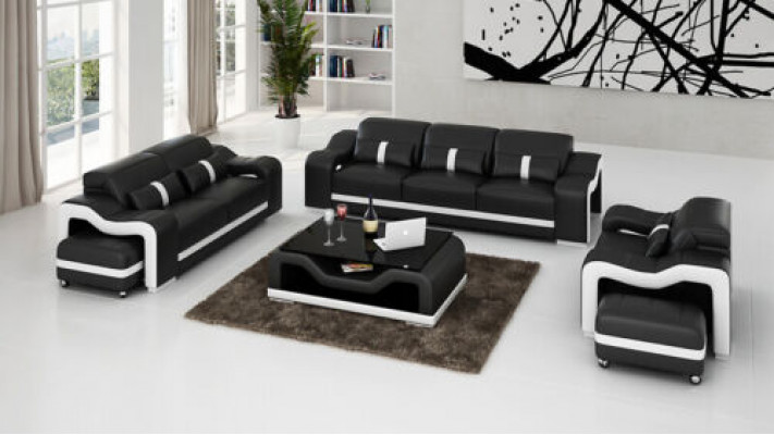 Sofa set 311 seaters set design sofas upholstered couches relax leather