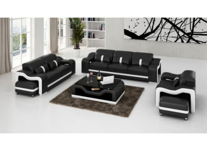 Sofa set 311 seaters set design sofas upholstered couches relax leather