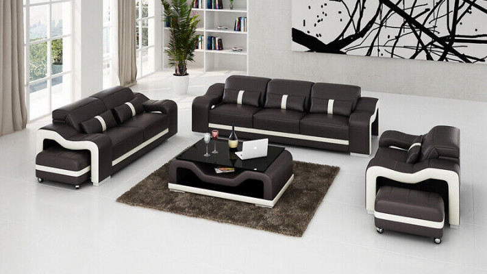 Sofa set 311 seaters set design sofas upholstered couches relax leather