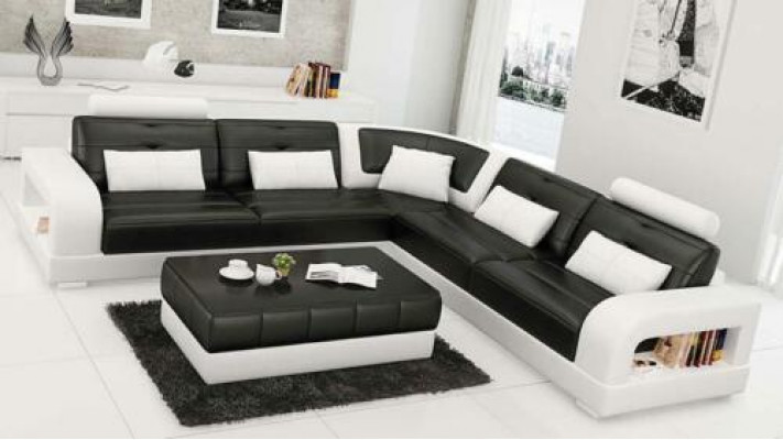 Upholstered corner sofa couch living landscape leather corner sofas suite