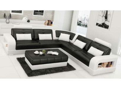 Upholstered corner sofa couch living landscape leather corner sofas suite