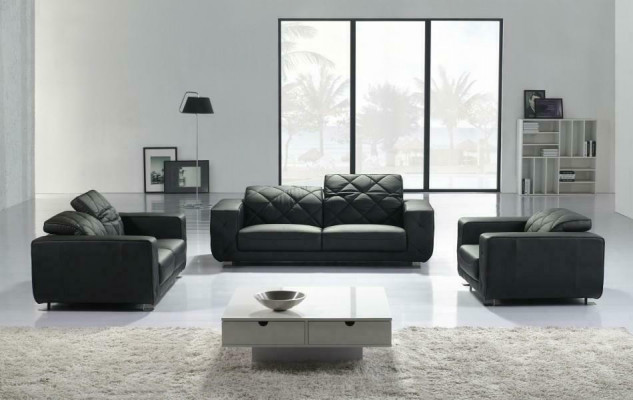 Leather sofa living area 3+2 seater set design modern sofa leather