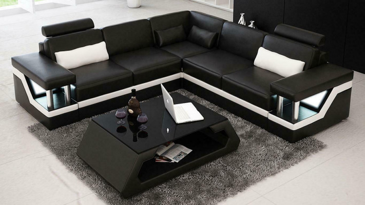 Leather corner sets sofa upholstery seating area designer upholstered corner couch