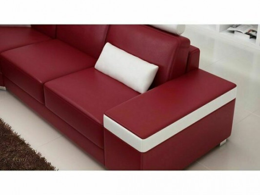 L-shape leather sofa cushion seat couch set corner sofa couch
