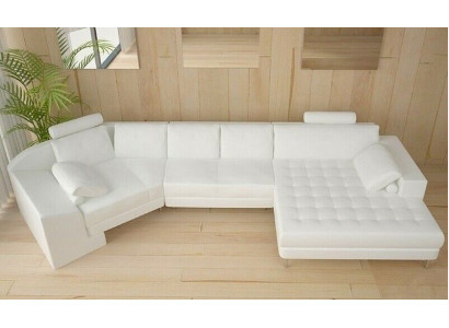 Designer living room corner sofa couch upholstery seat corner garniture leather couches