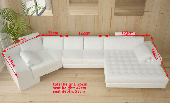 Designer living room corner sofa couch upholstery seat corner garniture leather couches