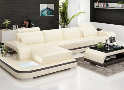 Design living landscape corner sofa upholstered corner suite leather sofa luxury seating suite