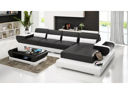 Sofa leather sofa corner couch upholstered suite couch corner suite living landscape upholstery