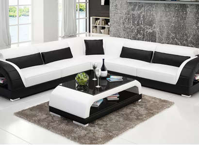 Leather sofa design living room couches affordable upholstered furniture seating suite sofa new