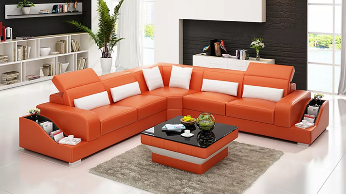 Leather sofa corner couch upholstered suite sofa couch living landscape upholstery corner suite