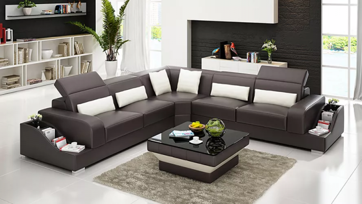 Leather sofa corner couch upholstered suite sofa couch living landscape upholstery corner suite