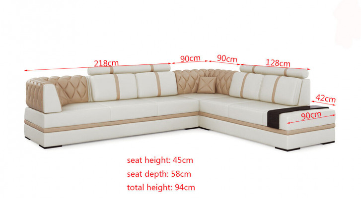 Sectional sofa couch upholstery living landscape leather decor corner sofas set