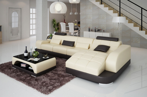 Corner sofa L-shaped fabric couch living landscape set design modern sofa