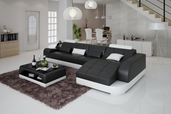 Corner sofa L-shaped fabric couch living landscape set design modern sofa