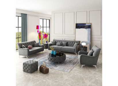 Sofa Couch Velvet Upholstery Seat 321 Seater Design Couches Sofas Fabric New