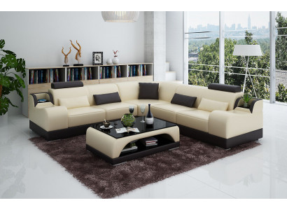 Corner sofa couch upholstery living landscape corner set corner leather sofa gray