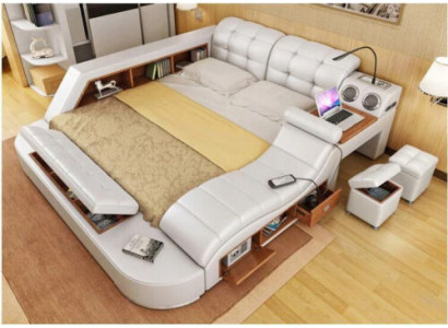 Bed Multifunction - Safe - Heat Lounger - USB - Sound Double Hotel