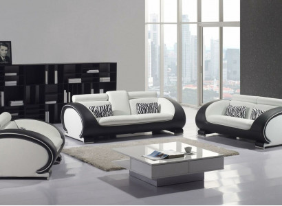 Design upholstery seat couch 3-seater suite sofa sofas couches leather