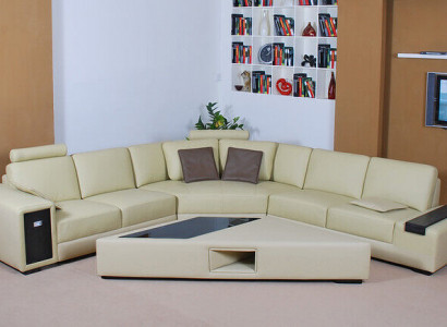 Designer sofa couch corner sofa with stool set upholstery living landscape