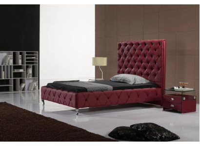 Designer Bett Chesterfield Leather Hotel Beds Luxury Double Sleep Rooms