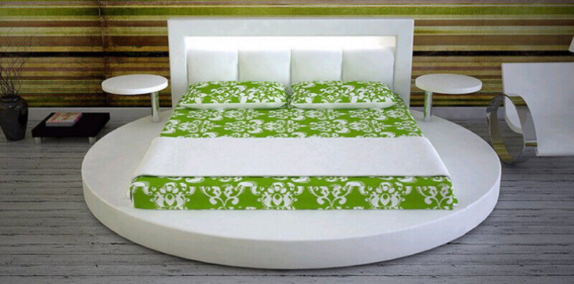 Round bed round design beds leather hotel double frame luxury sleep