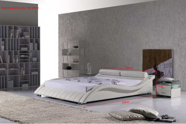 Bedroom Bed Modern Curved Bed Design Double 180x200
