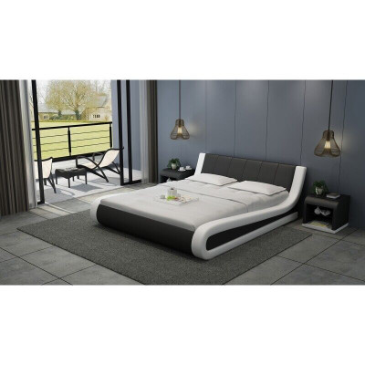 Bed leather bed upholstered bed modern double bedroom double bed beds