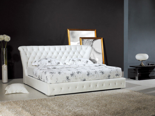 Designer Chesterfield Leather Bed Hotel Double Luxury Sleeping Room