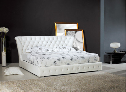Designer Chesterfield Leather Bed Hotel Double Luxury Sleeping Room