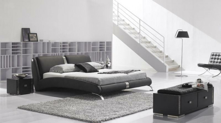 Modern bed upholstered bed double bed designer bed set 180x200cm