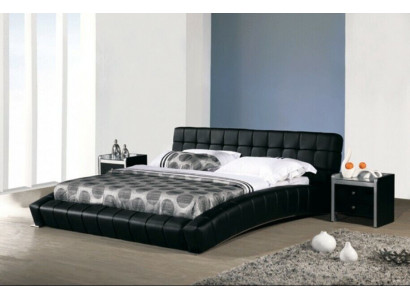 Upholstered bed beds bed upholstery marriage leather textile designer double