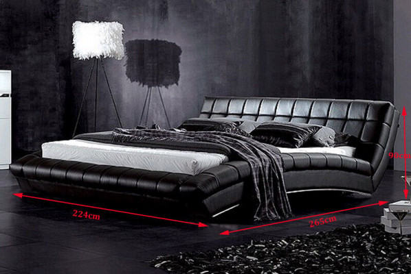 Upholstered bed beds bed upholstery marriage leather textile designer double