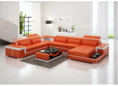 Sofa Couch Upholstery Set Living Landscape Design Corner Sofa Leather New