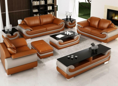 Leather Sofa Couch Living Area 3+2 Seater Suite Design Modern Sofa xlfurniture.co.uk