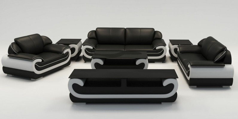 Leather Sofa Couch Living Area 3+2 Seater Suite Design Modern Sofa xlfurniture.co.uk
