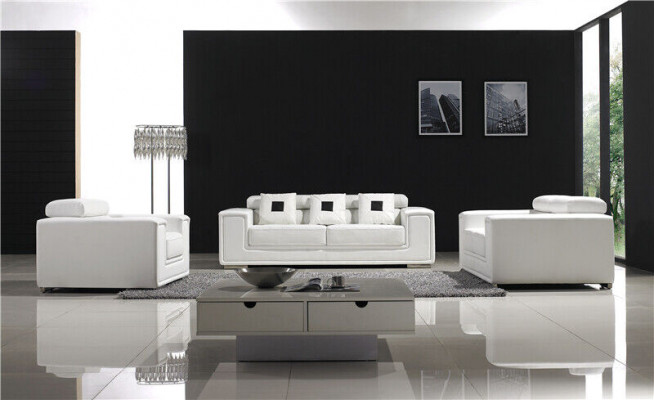 Leather sofa suite 3+2 seater set upholstered sofa couch designer sofa new