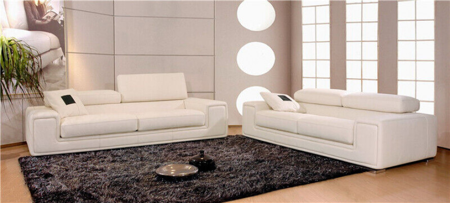 Leather sofa suite 3+2 seater set upholstered sofa couch designer sofa new