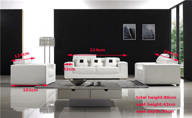 Leather sofa suite 3+2 seater set upholstered sofa couch designer sofa new
