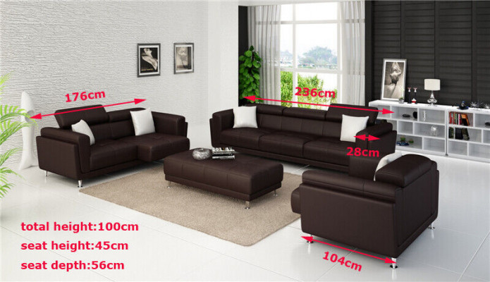 Sets design couches sofas upholstery 3+2 seater sofa set leather sofa