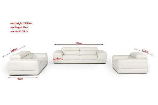 Leather sofa living area 3+2 seater suite design modern sofa sets new