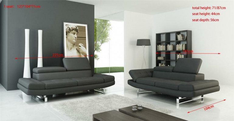 Leather sofa sets, living room landscape, 3+2 seater set, modern design