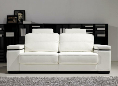 Sofa 2 seater design modern sofas fabric upholstery seat two-seater leather new
