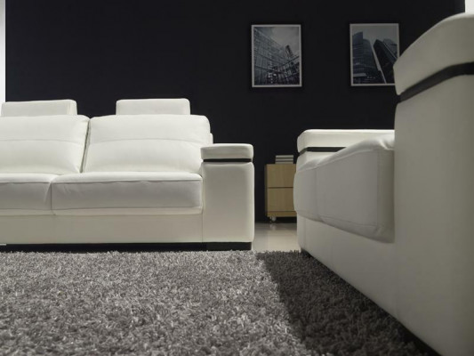 Sofa 2 seater design modern sofas fabric upholstery seat two-seater leather new