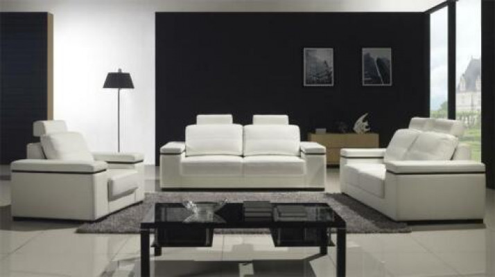 Sofa 2 seater design modern sofas fabric upholstery seat two-seater leather new